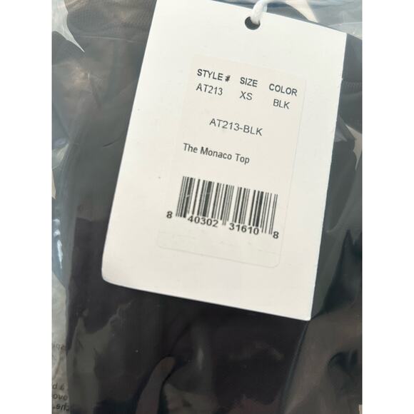 Andie Swim x Demi Moore The Monaco Bikini Top in Black XS NWT - Picture 4 of 5